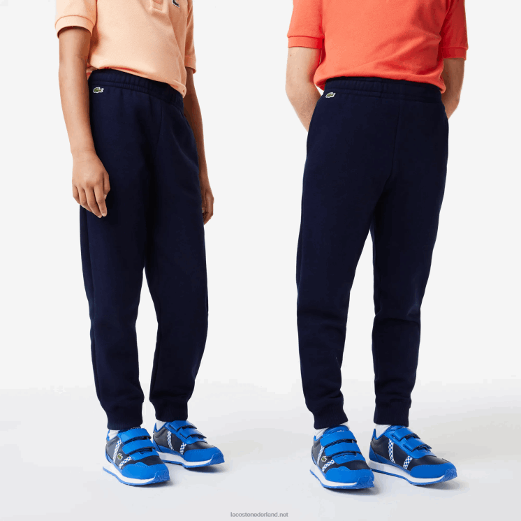 Lacoste trainingsbroek met kleurvlakken 0828H3197 marineblauw 166 kinderen