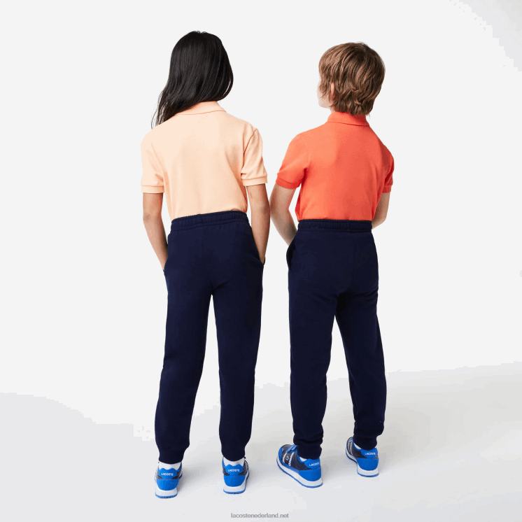 Lacoste trainingsbroek met kleurvlakken 0828H3197 marineblauw 166 kinderen