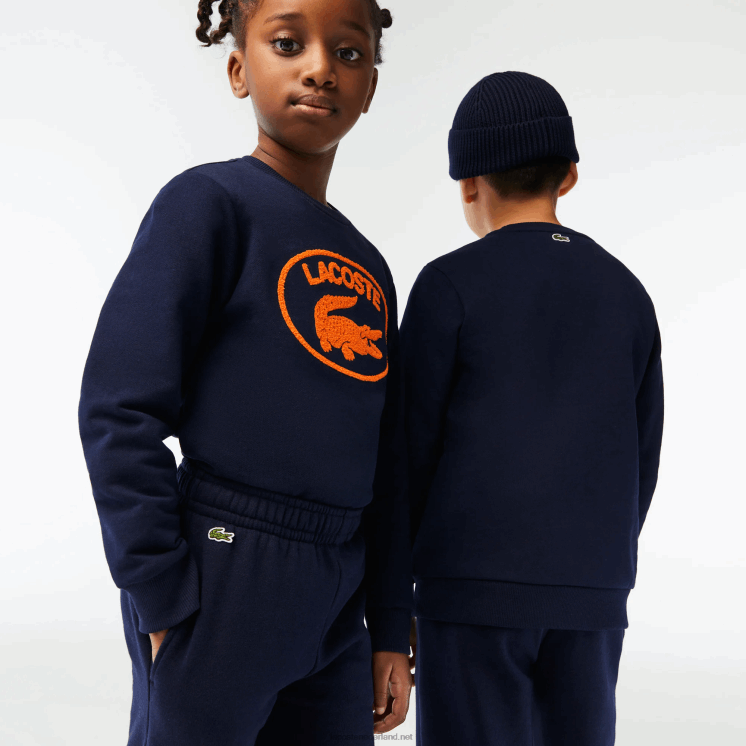 Lacoste trainingsbroek met kleurvlakken 0828H3197 marineblauw 166 kinderen