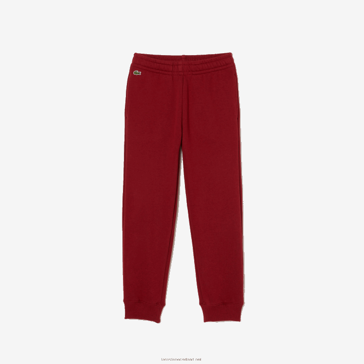 Lacoste trainingsbroek met kleurvlakken 0828H3199 bordeaux ja kinderen