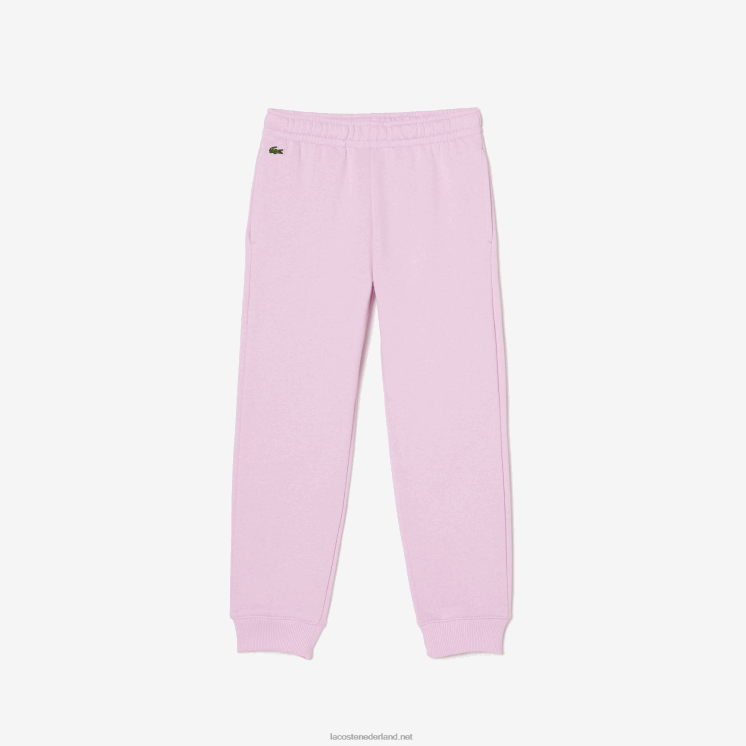Lacoste trainingsbroek met kleurvlakken 0828H3212 roze z4h kinderen