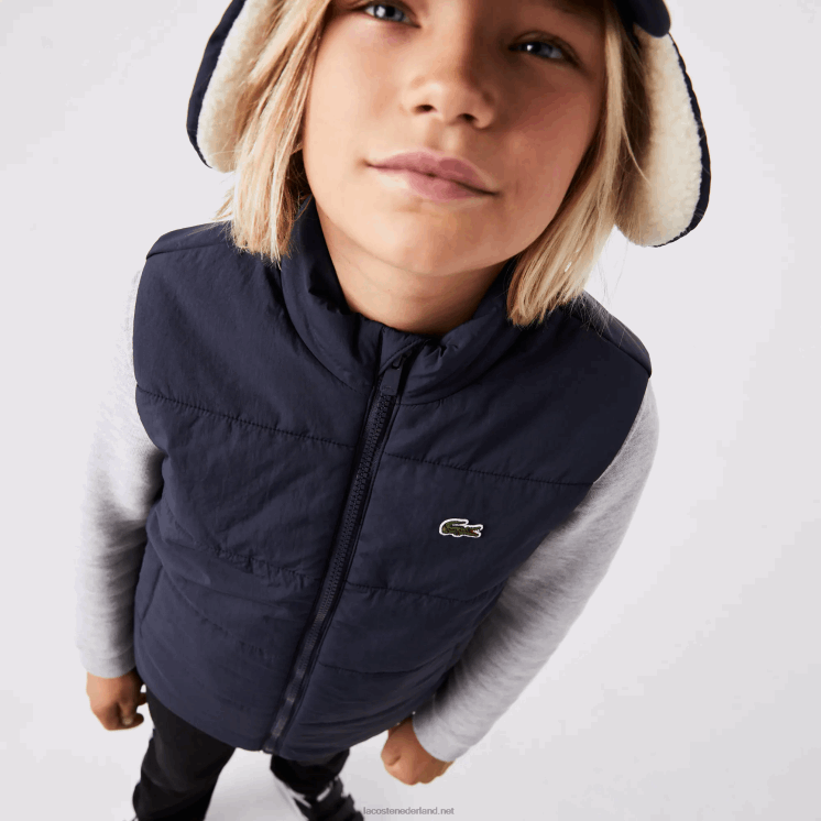 Lacoste waterafstotend vest 0828H3213 marineblauw 166 kinderen
