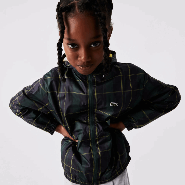 Lacoste waterafstotend windjack 0828H3262 marineblauw groen geel 9dw kinderen