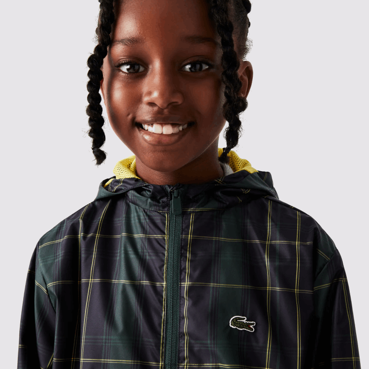 Lacoste waterafstotend windjack 0828H3262 marineblauw groen geel 9dw kinderen