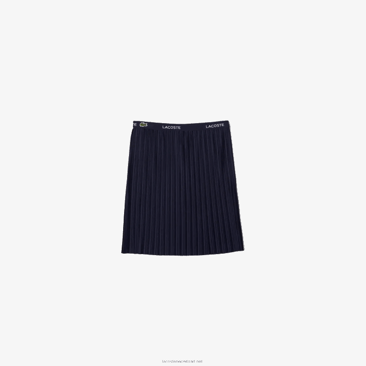Lacoste geplooide jersey rok 0828H3091 marineblauw 166 meisjes