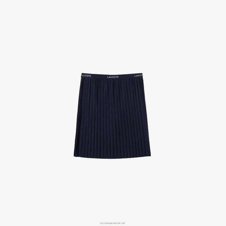 Lacoste geplooide jersey rok 0828H3091 marineblauw 166 meisjes