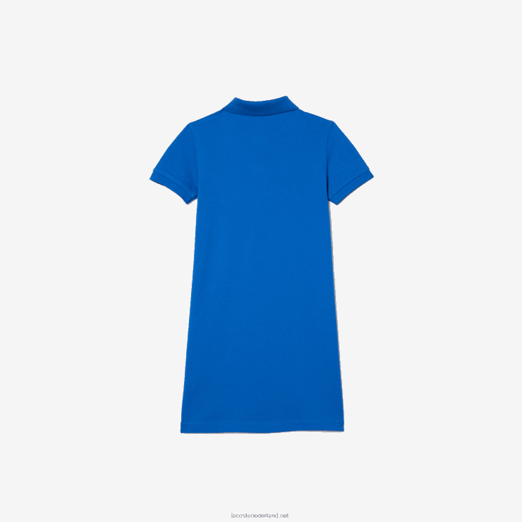 Lacoste katoenen polojurk 0828H3084 blauwe kxb meisjes
