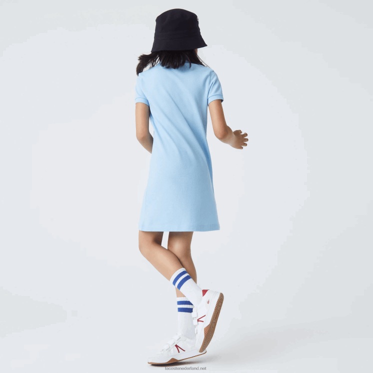 Lacoste katoenen polojurk 0828H3094 blauwe hbp meisjes