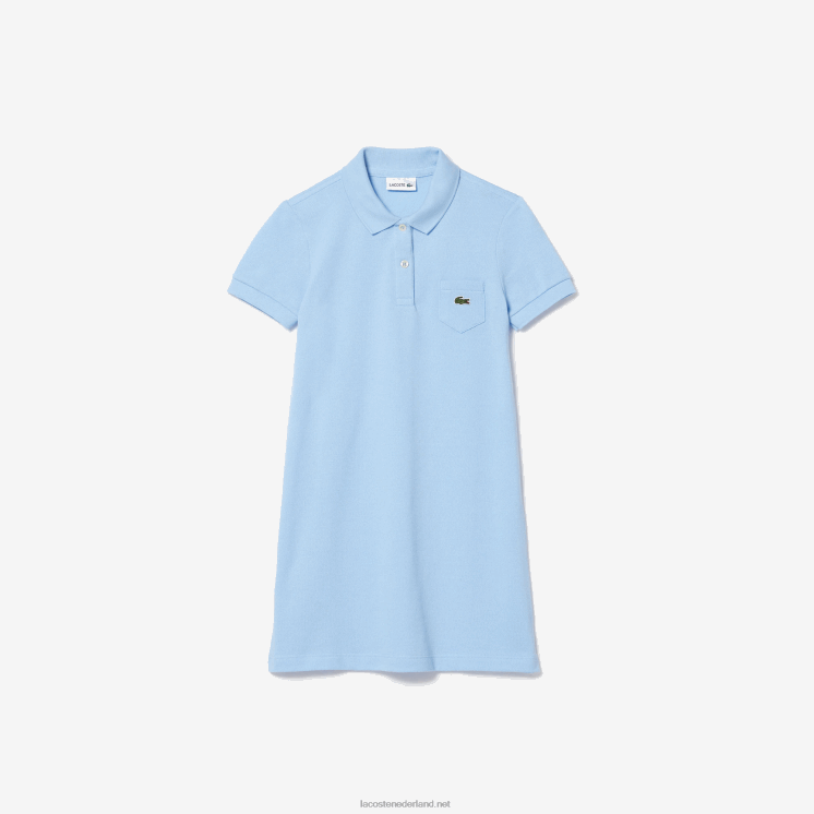 Lacoste katoenen polojurk 0828H3094 blauwe hbp meisjes