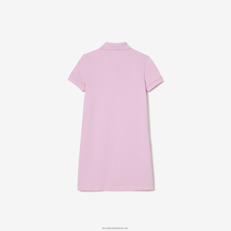 Lacoste katoenen polojurk 0828H3288 roze z4h meisjes