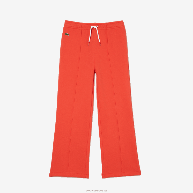 Lacoste trainingsbroek met wijde pijpen 0828H3059 oranje 02k meisjes