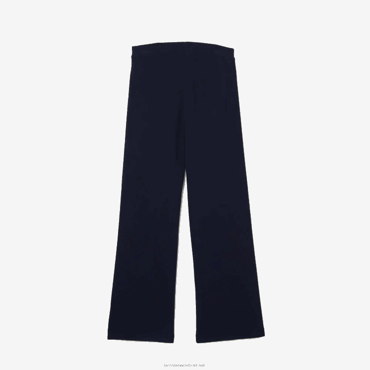 Lacoste zijbanden oversized broek 0828H3289 marineblauw 166 meisjes