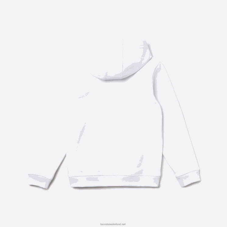 Lacoste hoodie van krokodilkatoen 0828H3202 wit 001 kinderen