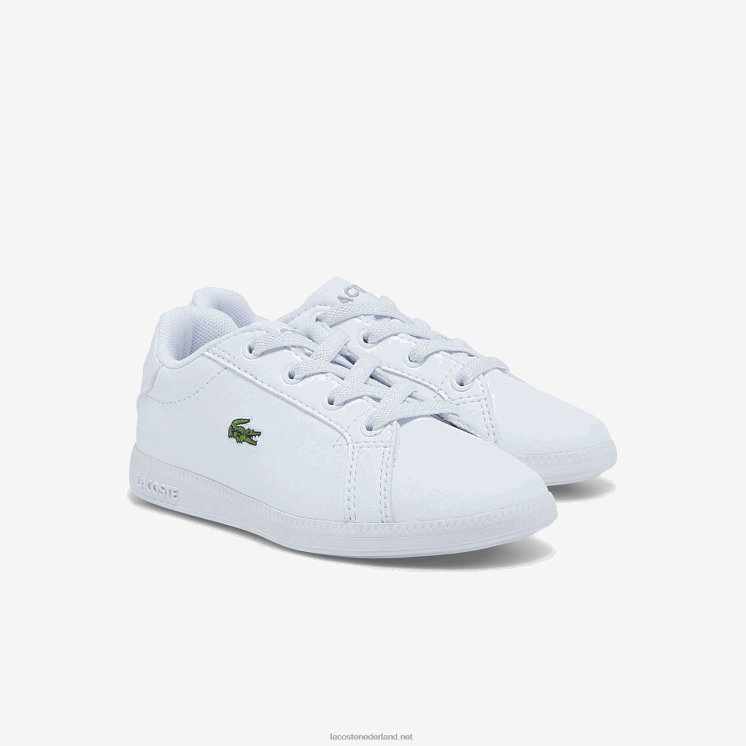 Lacoste afgestudeerde sneakers 0828H2991 wit & zwart 147 zuigelingen