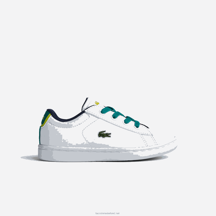 Lacoste carnaby synthetische sneakers 0828H2985 wit/groen 082 zuigelingen