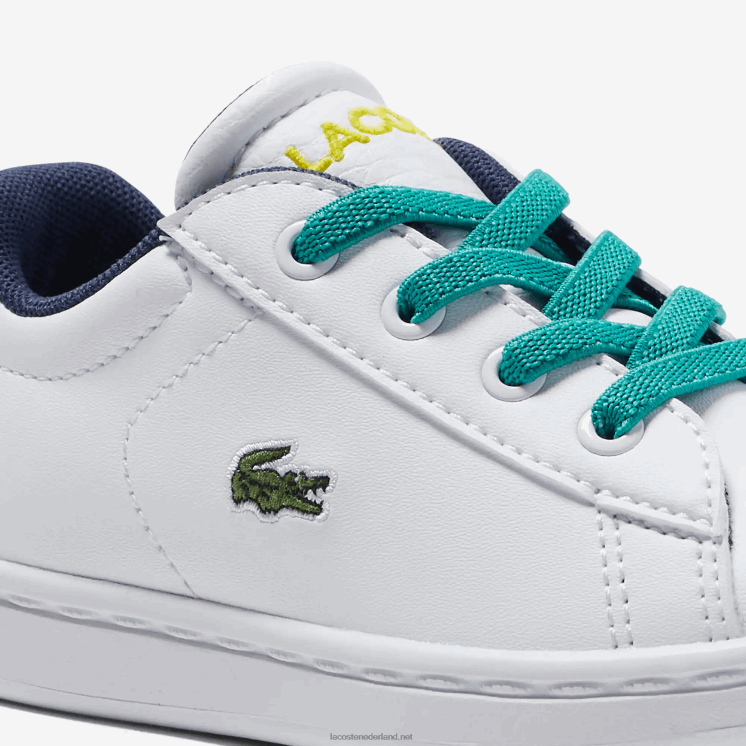 Lacoste carnaby synthetische sneakers 0828H2985 wit/groen 082 zuigelingen