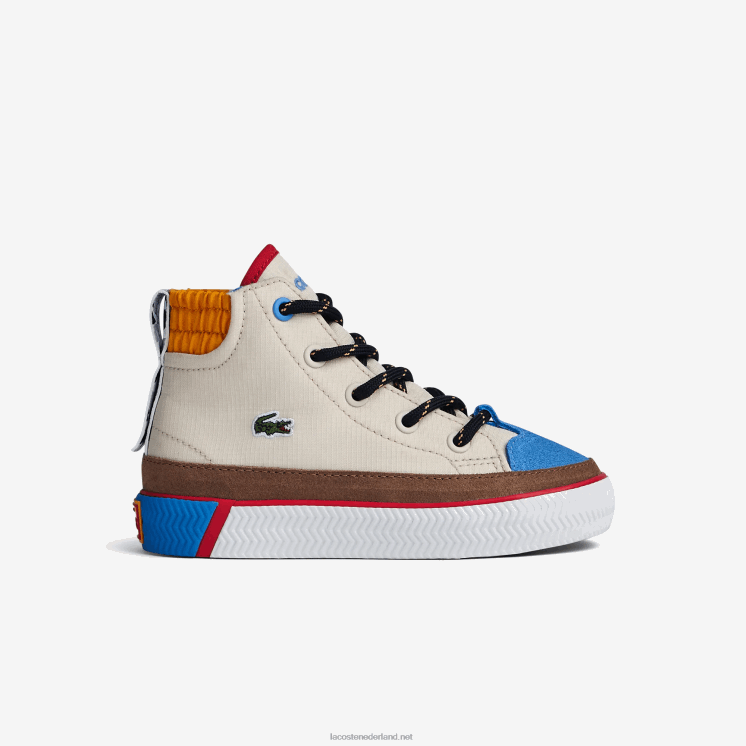 Lacoste gripshot winter mid textiel outdoorschoenen 0828H2986 gebroken wit & geel ht3 zuigelingen