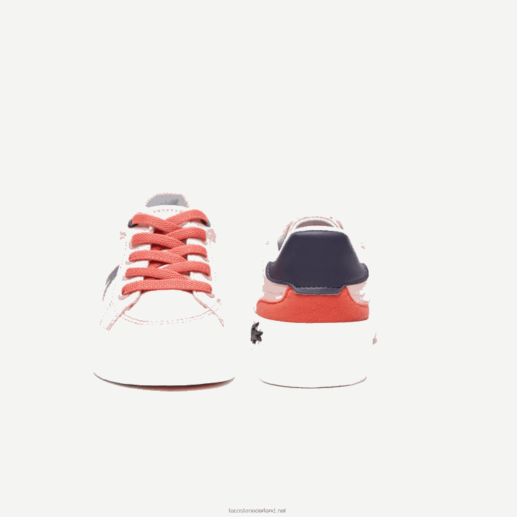 Lacoste l004 textiel sneakers 0828H2932 roze marine s1n zuigelingen