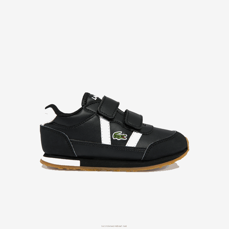 Lacoste partner synthetische sneakers 0828H2965 zwart-wit 312 zuigelingen