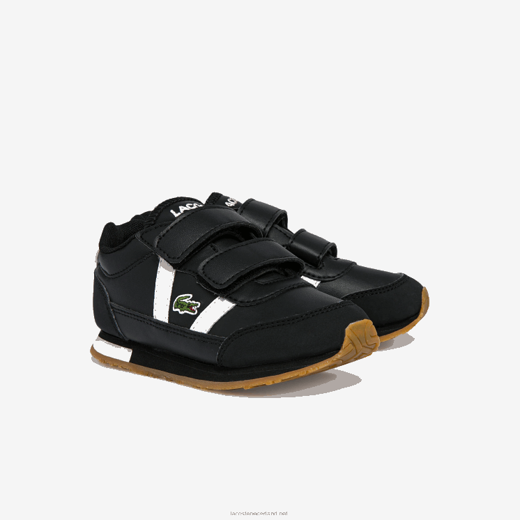 Lacoste partner synthetische sneakers 0828H2965 zwart-wit 312 zuigelingen
