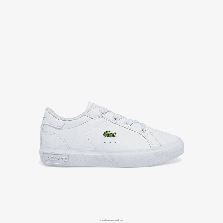 Lacoste powercour synthetische sneakers 0828H2935 wit 21g zuigelingen