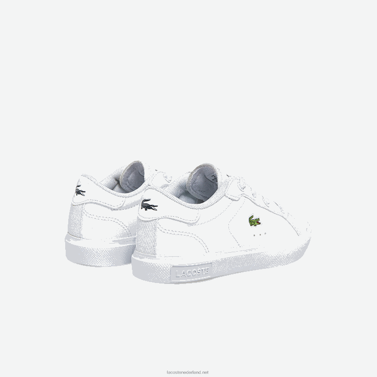 Lacoste powercour synthetische sneakers 0828H2935 wit 21g zuigelingen