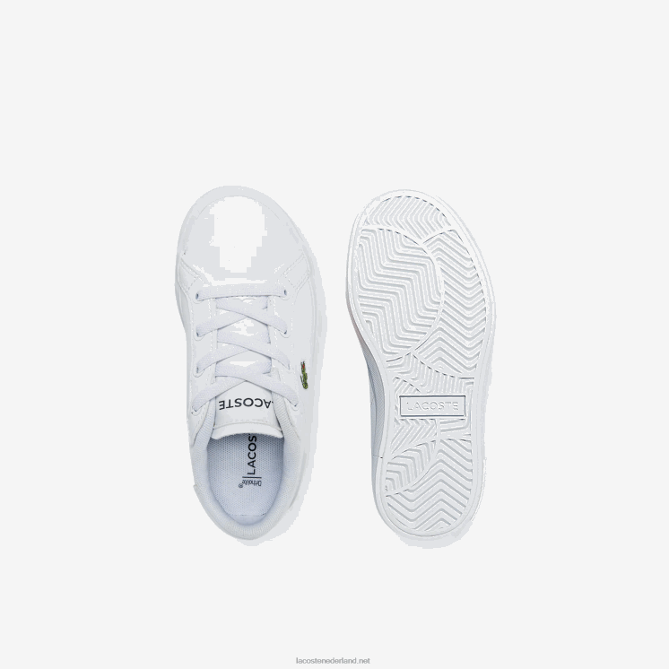 Lacoste powercour synthetische sneakers 0828H2935 wit 21g zuigelingen