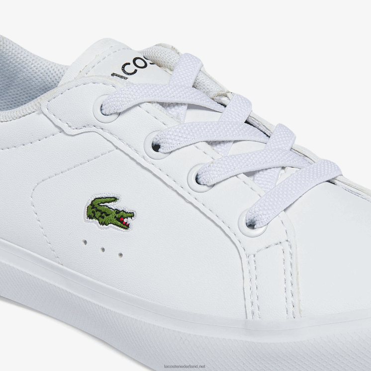 Lacoste powercour synthetische sneakers 0828H2935 wit 21g zuigelingen