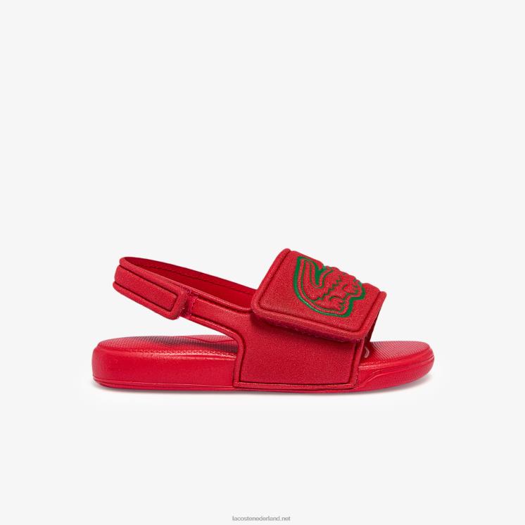 Lacoste L.30 riem synthetische dia's 0828H2971 rood groen t2q zuigelingen