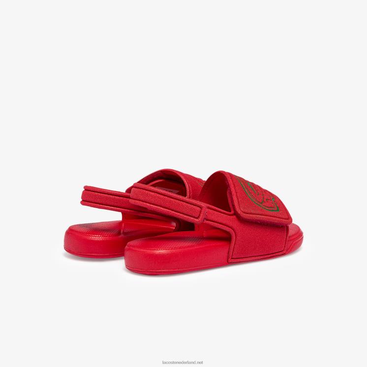 Lacoste L.30 riem synthetische dia's 0828H2971 rood groen t2q zuigelingen