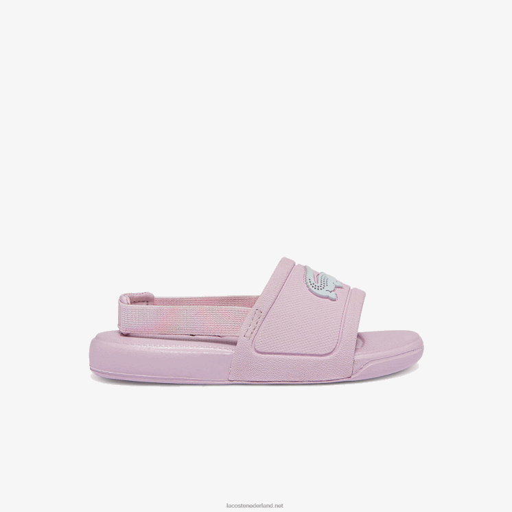 Lacoste l.30 synthetische dia's 0828H2967 lichtroze & wit 208 zuigelingen