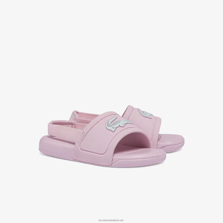Lacoste l.30 synthetische dia's 0828H2967 lichtroze & wit 208 zuigelingen