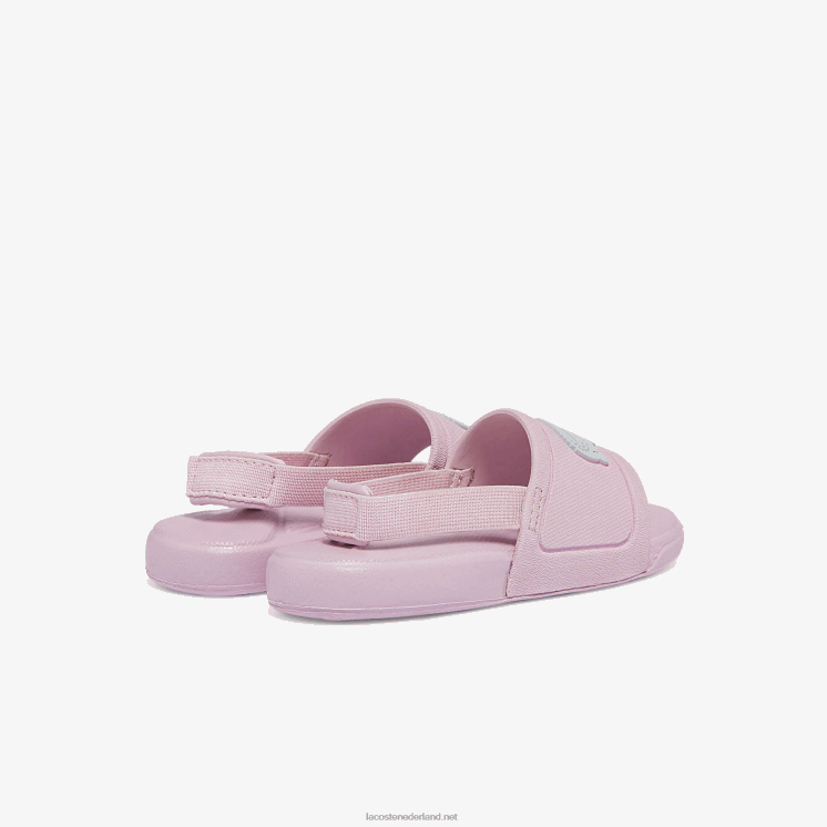 Lacoste l.30 synthetische dia's 0828H2967 lichtroze & wit 208 zuigelingen