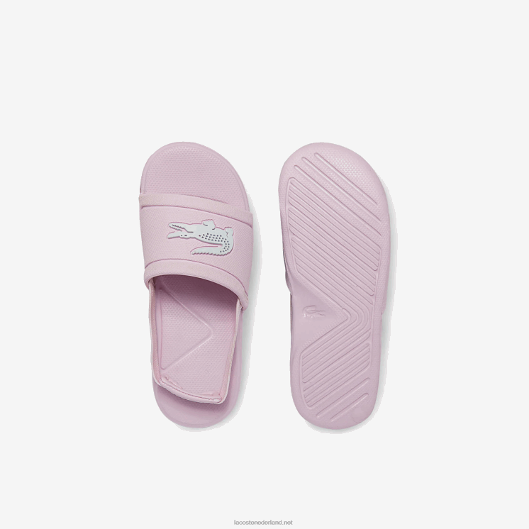 Lacoste l.30 synthetische dia's 0828H2967 lichtroze & wit 208 zuigelingen