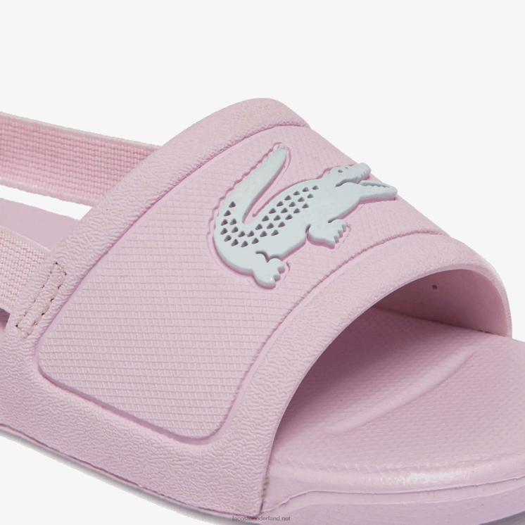 Lacoste l.30 synthetische dia's 0828H2967 lichtroze & wit 208 zuigelingen