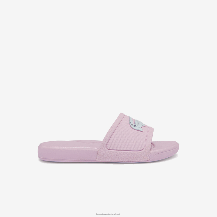 Lacoste l.30 synthetische dia's 0828H3233 lichtroze & wit 208 kinderen