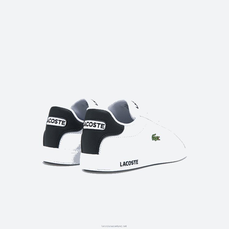 Lacoste afgestudeerde sneakers 0828H3302 wit & zwart 147 kinderen