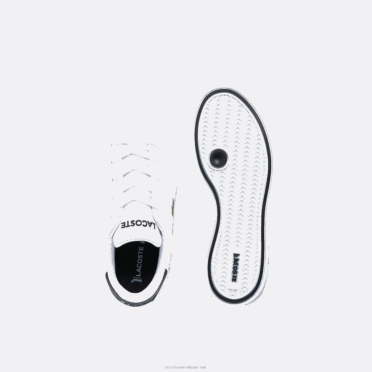 Lacoste afgestudeerde sneakers 0828H3302 wit & zwart 147 kinderen