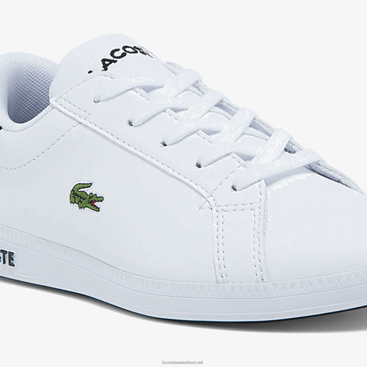 Lacoste afgestudeerde sneakers 0828H3302 wit & zwart 147 kinderen