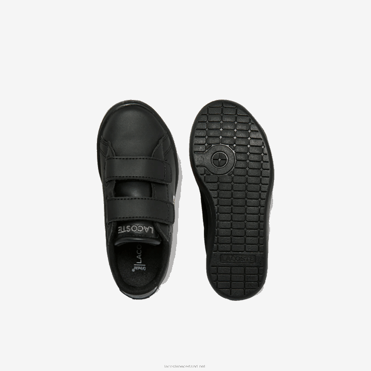 Lacoste carnaby evo bl synthetische sneakers 0828H2939 zwart 02u zuigelingen
