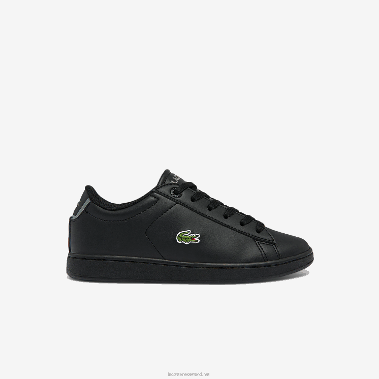 Lacoste carnaby evo bl synthetische sneakers 0828H3227 zwart 02u kinderen