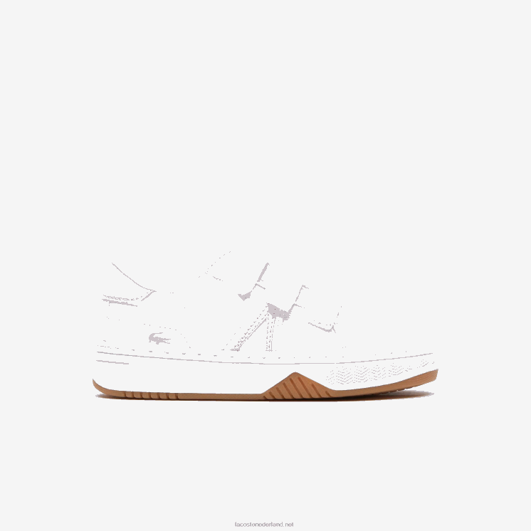 Lacoste l001 synthetische sneakers 0828H2977 wit & roze b53 zuigelingen
