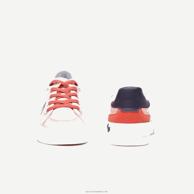 Lacoste l004 textiel sneakers 0828H3062 roze marine s1n kinderen