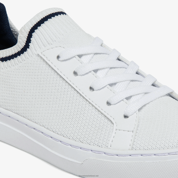 Lacoste la piquee textiel driekleurige sneakers 0828H3304 wit/marine & rood 407 kinderen