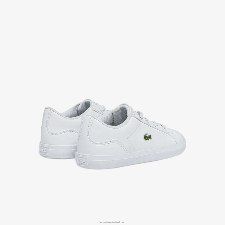 Lacoste leren synthetische sneakers 0828H2941 wit 21g zuigelingen