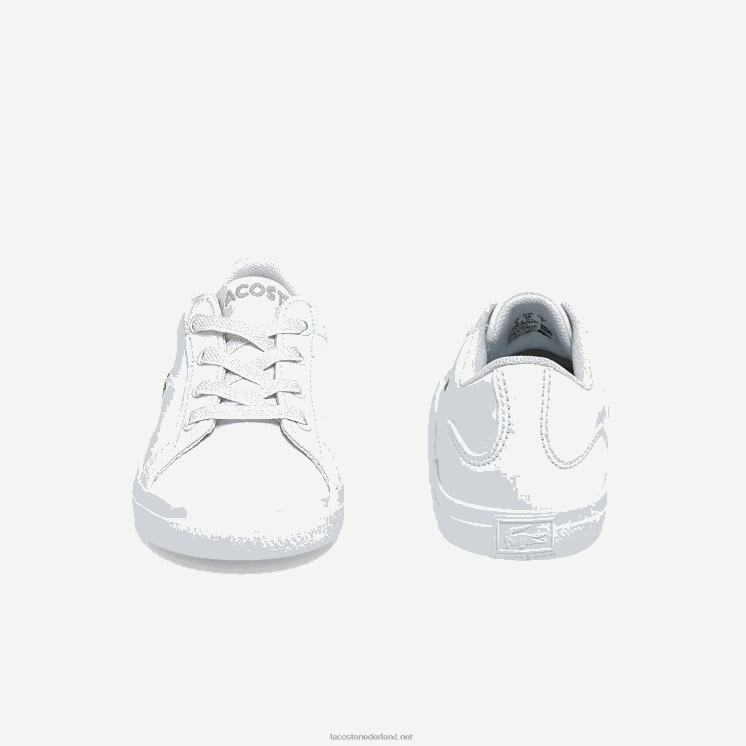 Lacoste leren synthetische sneakers 0828H2941 wit 21g zuigelingen