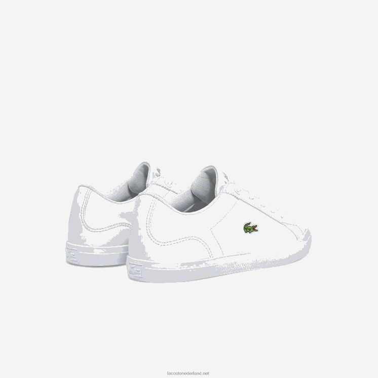 Lacoste leren synthetische sneakers 0828H3116 wit 21g kinderen