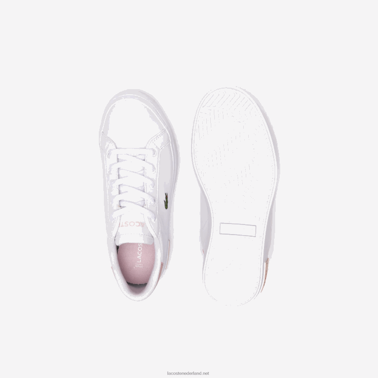 Lacoste powercour synthetische sneakers 0828H3066 wit & lichtroze 1y9 kinderen