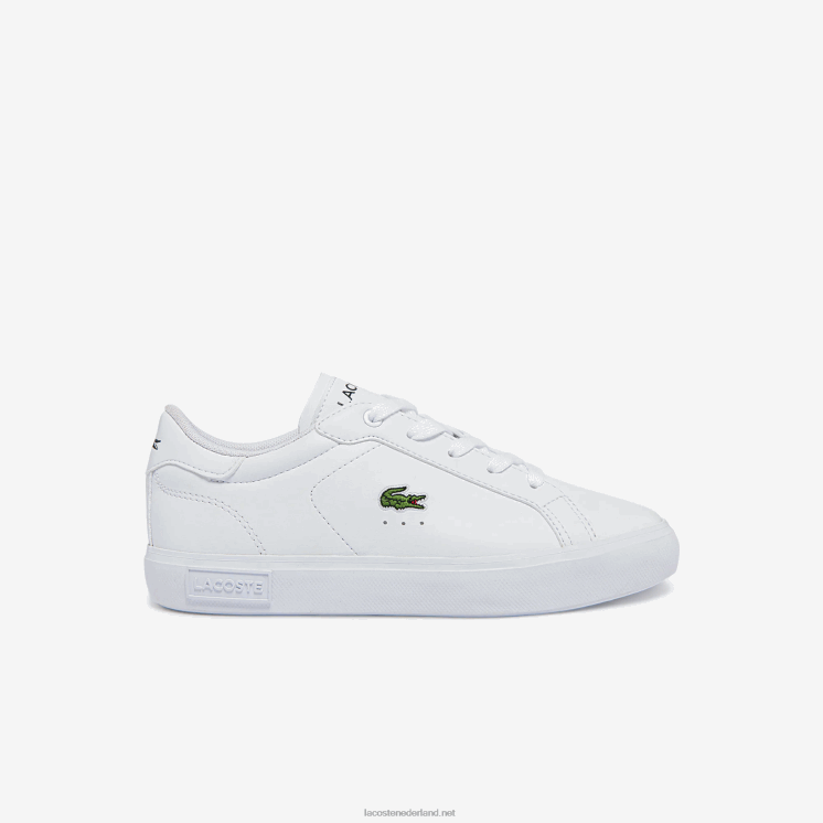 Lacoste powercour synthetische sneakers 0828H3067 wit 21g kinderen