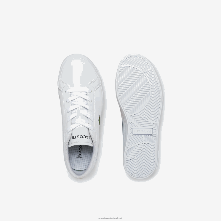Lacoste powercour synthetische sneakers 0828H3067 wit 21g kinderen
